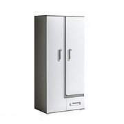 APALUCHA 3 policová skříň, šedá/bílá
