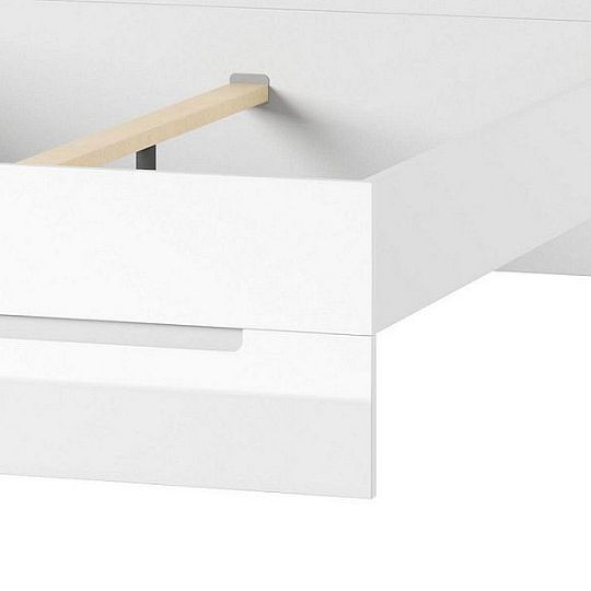 SAMOA 35 Postel 180, bílá mat/bílá lesk