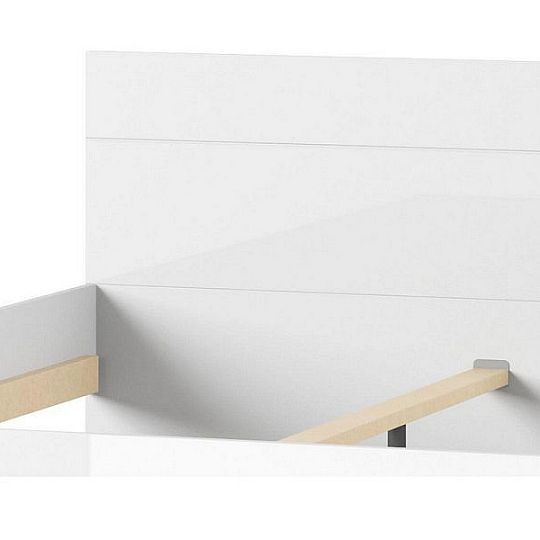 SAMOA 35 Postel 180, bílá mat/bílá lesk