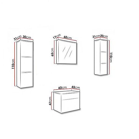 PULA WE 11 závěsná skříňka, wenge