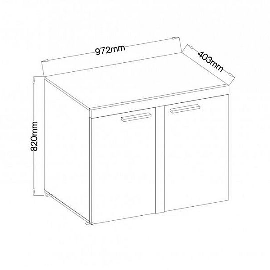 ROBBEN komoda 2F, bílá