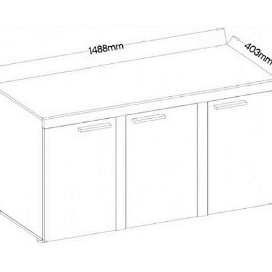 ROBBEN 3F komoda, dub sonoma
