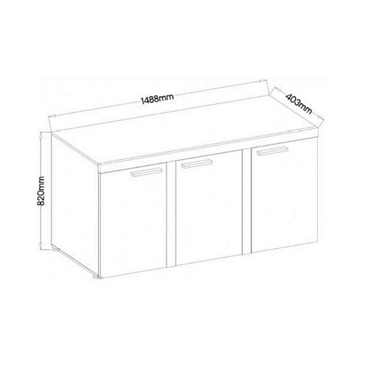 ROBBEN 3F komoda, dub lefkas