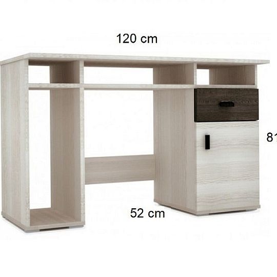 NELSON 2 dětský pokoj, jasan / dub stříbrný