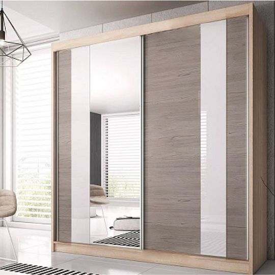 MURPHY 32 šatní skříň 180, dub sonoma/bříza