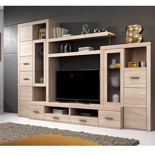 ALVORA obývací stěna, dub sonoma