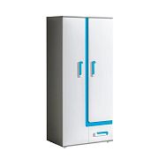 APALUCHA 1 šatní skříň, šedá/modrá