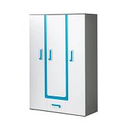 APALUCHA 19 šatní skříň, šedá/modrá