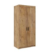 EVERLY 2D šatní skříň, dub lefkas