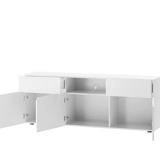 Luccarelli 05 televizní stolek 3D2S, bílý mat