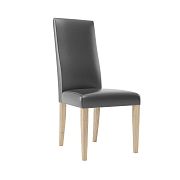 Jídelní židle, Kamali TYP 101, dub camargue/černá ekokůže