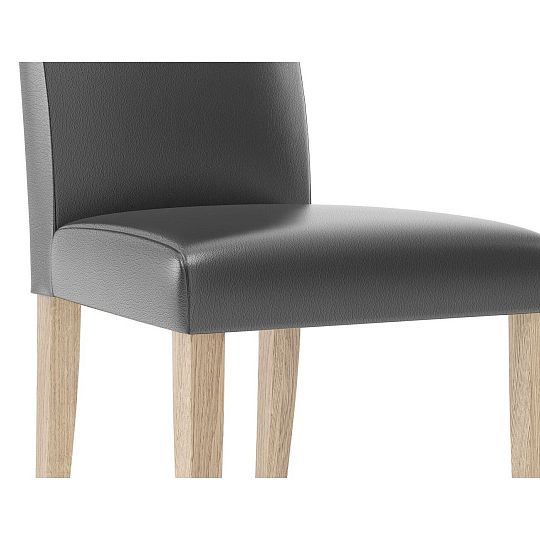 Jídelní židle, Kamali TYP 101, dub camargue/černá ekokůže