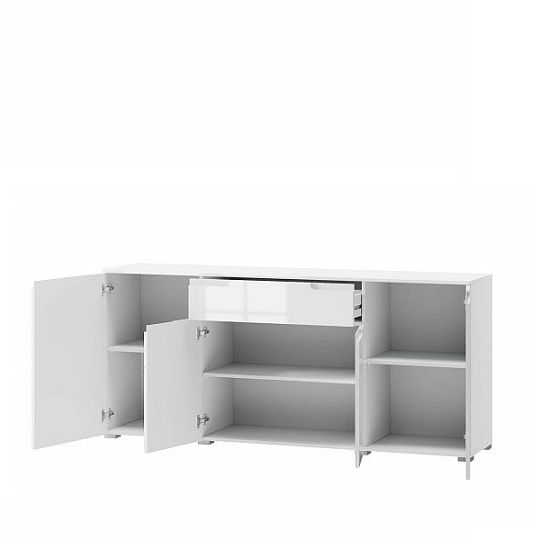 SAMOA 36 komoda, bílý mat/bílý lesk