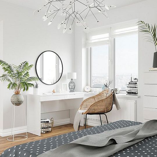 SAMOA 2 komoda, bílý mat/bílý lesk