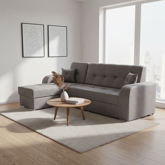 MARAJO sedací souprava, pravá, šedá Quens 23