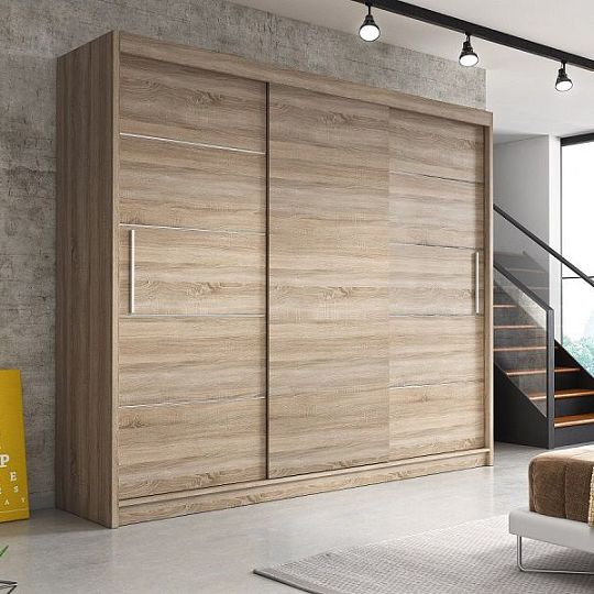 ALBATROS šatní skříň 250 bez zrcadla, dub sonoma