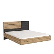 BERGAMO BA31 postel 160 cm, dub artisan/borovice černá norská