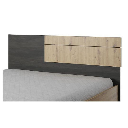 BERGAMO BA31 postel 160 cm, dub artisan/borovice černá norská