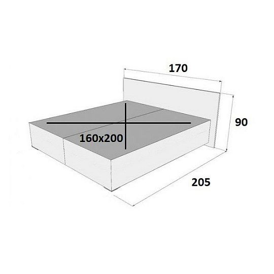 BERGAMO BA31 postel 160 cm, dub artisan/borovice černá norská