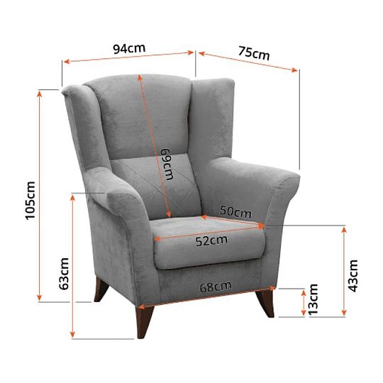 Kentakus křeslo, žlutá