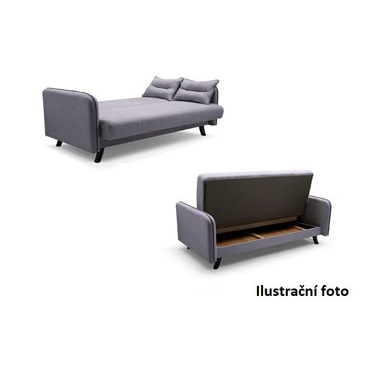 PRIMADONA pohovka, světle šedá MILL 7380