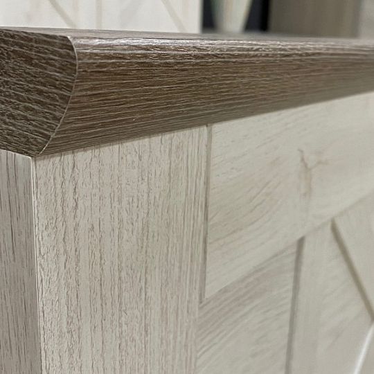 TIMIKA postel 180 cm + rošt, borovice bílá anderson/dub sonoma tmavý