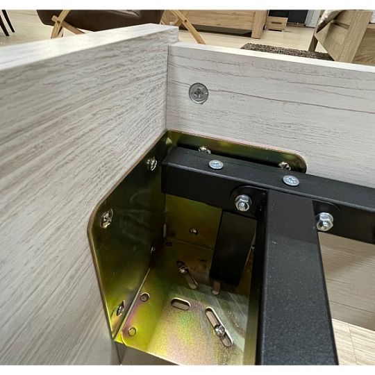 TIMIKA postel 180 cm + rošt, borovice bílá anderson/dub sonoma tmavý