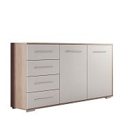 FRANCESKO 2D4S komoda, dub sonoma/bílá