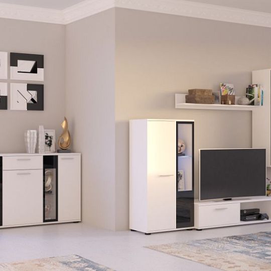 SORENTA obývací stěna, bílá