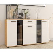 SORENTA komoda, Dub artisan/bílá