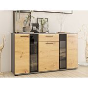 SORENTA komoda, grafit/dub artisan