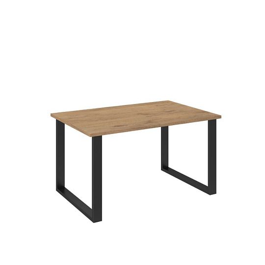 LOFT jídelní stůl 138/90, dub lancelot/černá
