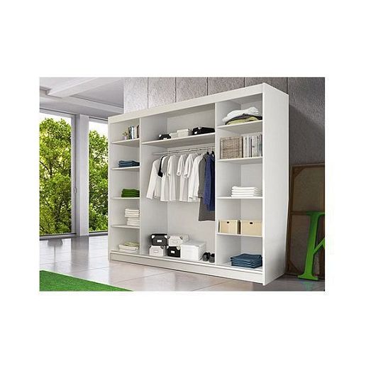 ALBATROS šatní skříň 250, dub sonoma/dveře bílá