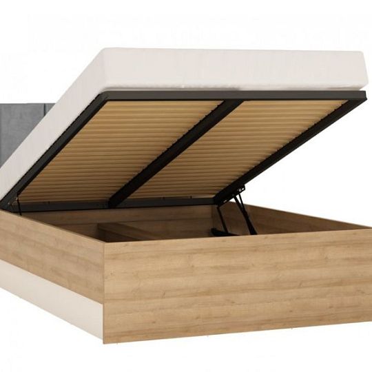 CANTUS postel 140, dub riviéra světlý/bílá