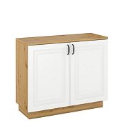 FLAMENGO komoda 2D, dub artisan/bílá