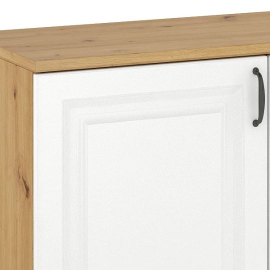 FLAMENGO komoda 2D, dub artisan/bílá