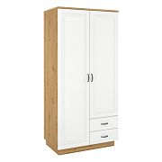 FLAMENGO šatní skříň 2D2S, dub artisan/bílá