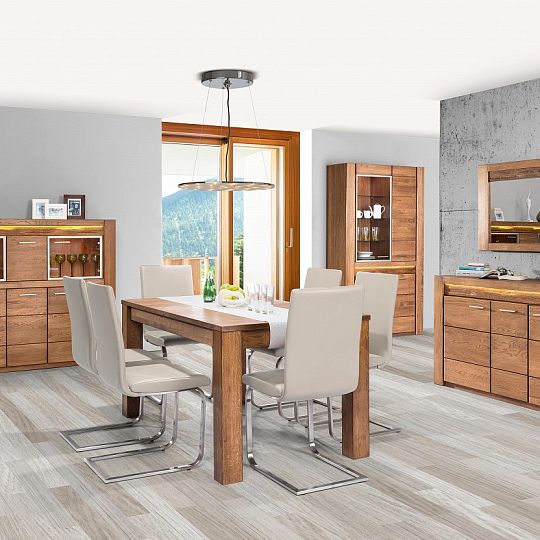 VANCOUVER 12 vitrína, dub rustikal