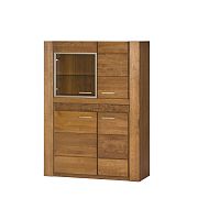 VANCOUVER 15 vitrína nízká, dub rustikal