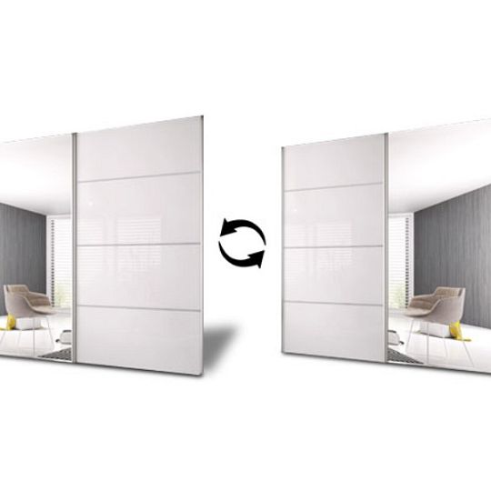 MURPHY 35 šatní skříň 230, grafit/bíla pololesk