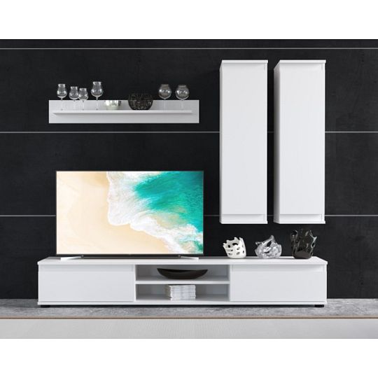 LOUSIANA 1 obývací stěna, bílá