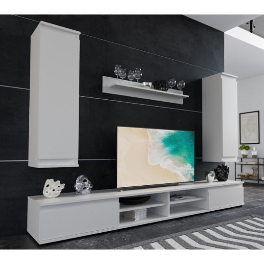 LOUSIANA 2 obývací stěna, bílá