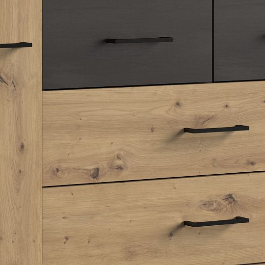 DIEGOS 706 komoda, dub artisan/šedá