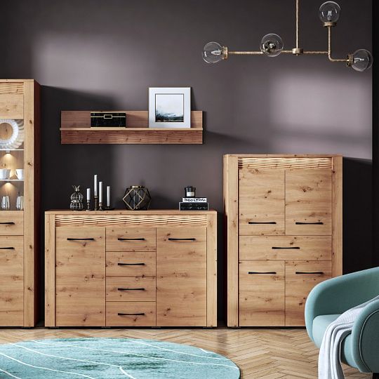 ALVIN 03 vitrína, dub artisan