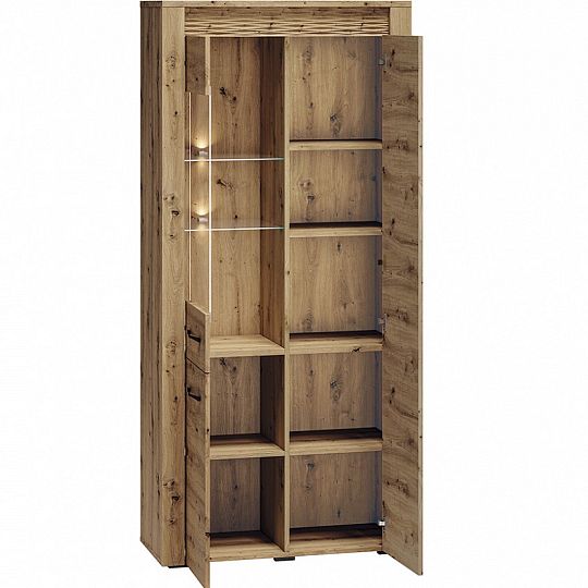 ALVIN 04 vitrína, dub artisan