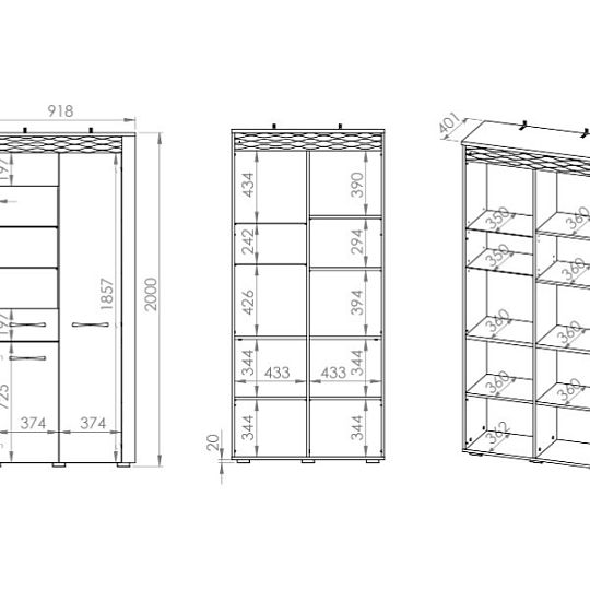 ALVIN 04 vitrína, dub artisan