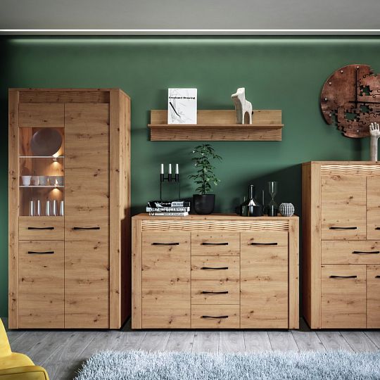 ALVIN 04 vitrína, dub artisan