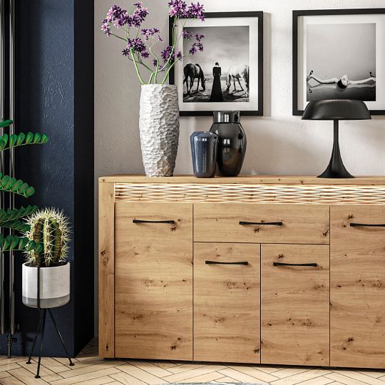ALVIN 08 komoda široká, dub artisan