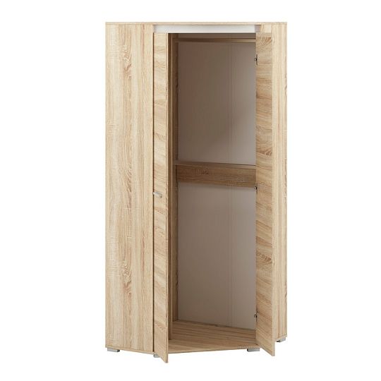 ANDY 04 rohová šatní skříň, dub sonoma