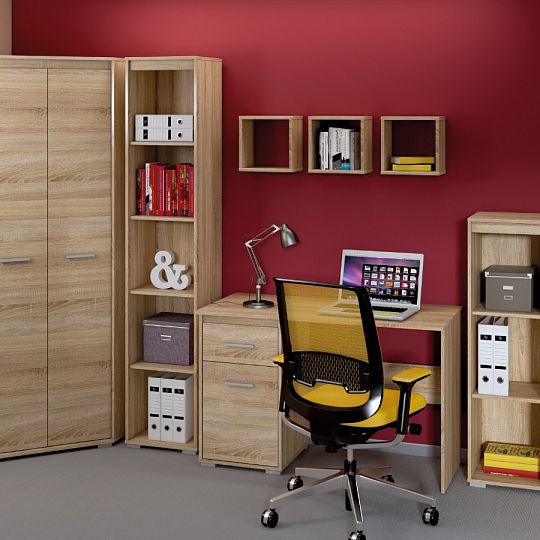 ANDY 04 rohová šatní skříň, dub sonoma